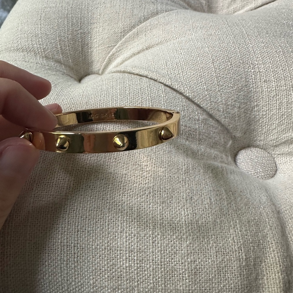 CC Skye Spike Bangle Bracelet Gold